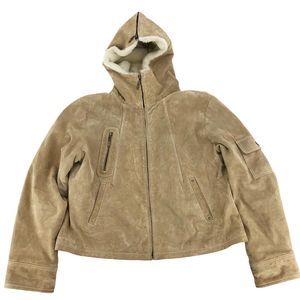 Wilsons Leather Jacket Women Size XL Maxima Tan Camel Suede Classic Outdoors